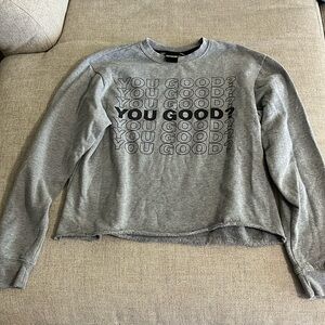 Cropped women’s sweatshirt